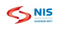 Logo of NIS Gazprom Neft with stylized red emblem and blue text.