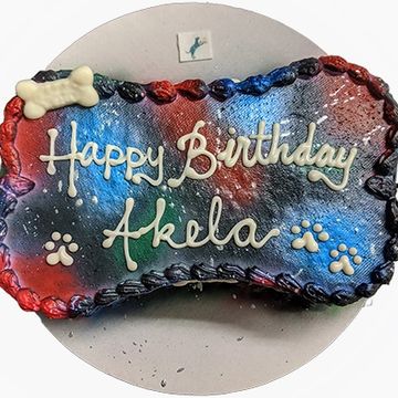 Dog birthday cake for Dog birthday party
