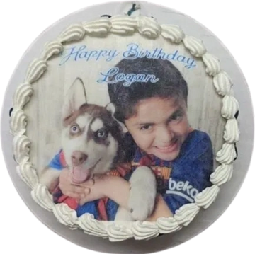 Photo Cake for dog birthday party