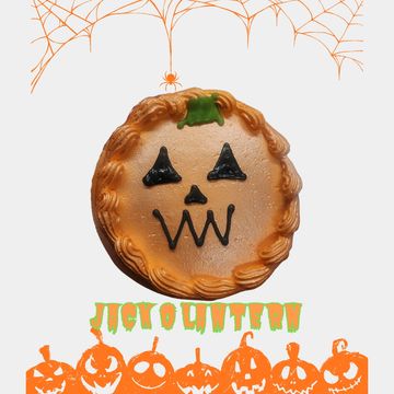 Pumpkin inspired Halloween dog cake