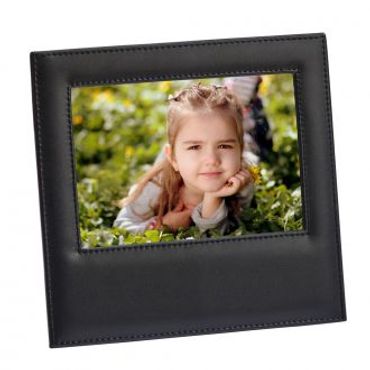 Genuine leather picture frame