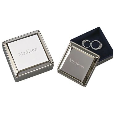 Polished square jewelry box