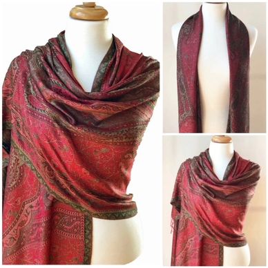 Buy Bright Fuchsia Pashmina Hot Pink Scarf Fuchsia Shawl Pink Wrap Online  in India 