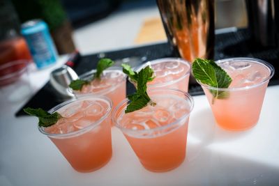 Raspberry & Mint Mocktails 