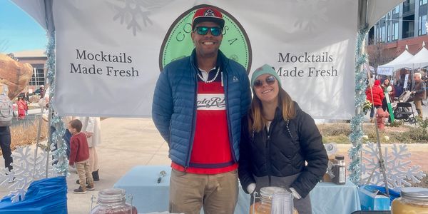 Cool as a Cucumber selling mocktails at Superior Holiday Bazaar