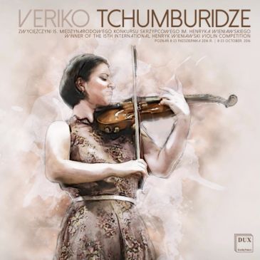 Veriko Tchumburidze at 15th Wieniawski Violin Competition album cover