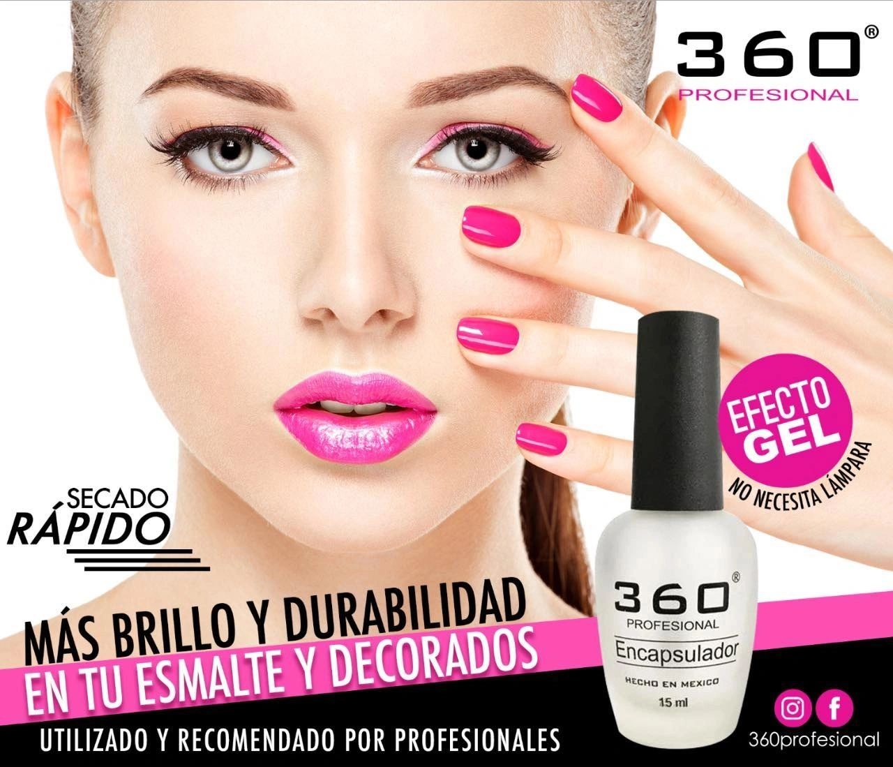 Producto encapsulador para uñas con efecto gel y secado rápido.