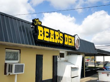 Custom Contour Sign for The Bear's Den.