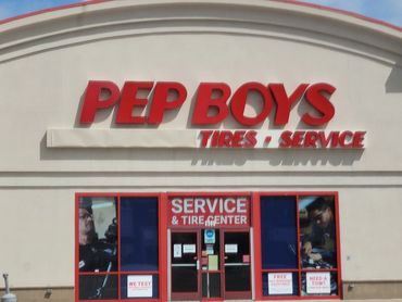 PEP BOYS channel letters