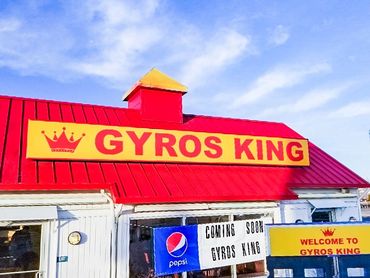 King Gyros Box Sign