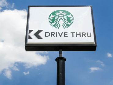 Starbucks Pylon Sign