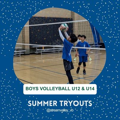 Boys Volleyball Travel Teams at Stream Valley Volleyball Club. Summer clinics and tryouts start on A