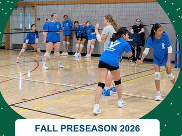 Stream Valley Volleyball Fall Preseason Volleyball Training Program for girls 10-14 years old