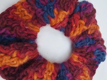 Handmade Fabric and Crochet scrunchies, perfect hair holder/hair ties. Great colour to choose from 