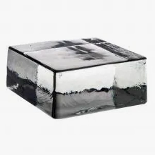 Coppo In Vetro SEVES GLASS BLOCK - Dimensioni 47×19,5×15,2 Cm, Neutro - 2