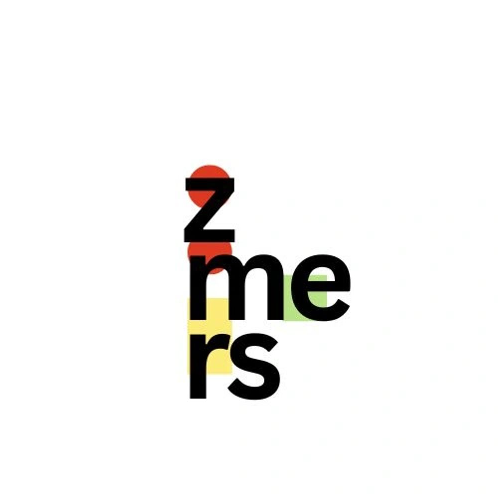 Colorful letters arranged vertically to spell 'zimers'.