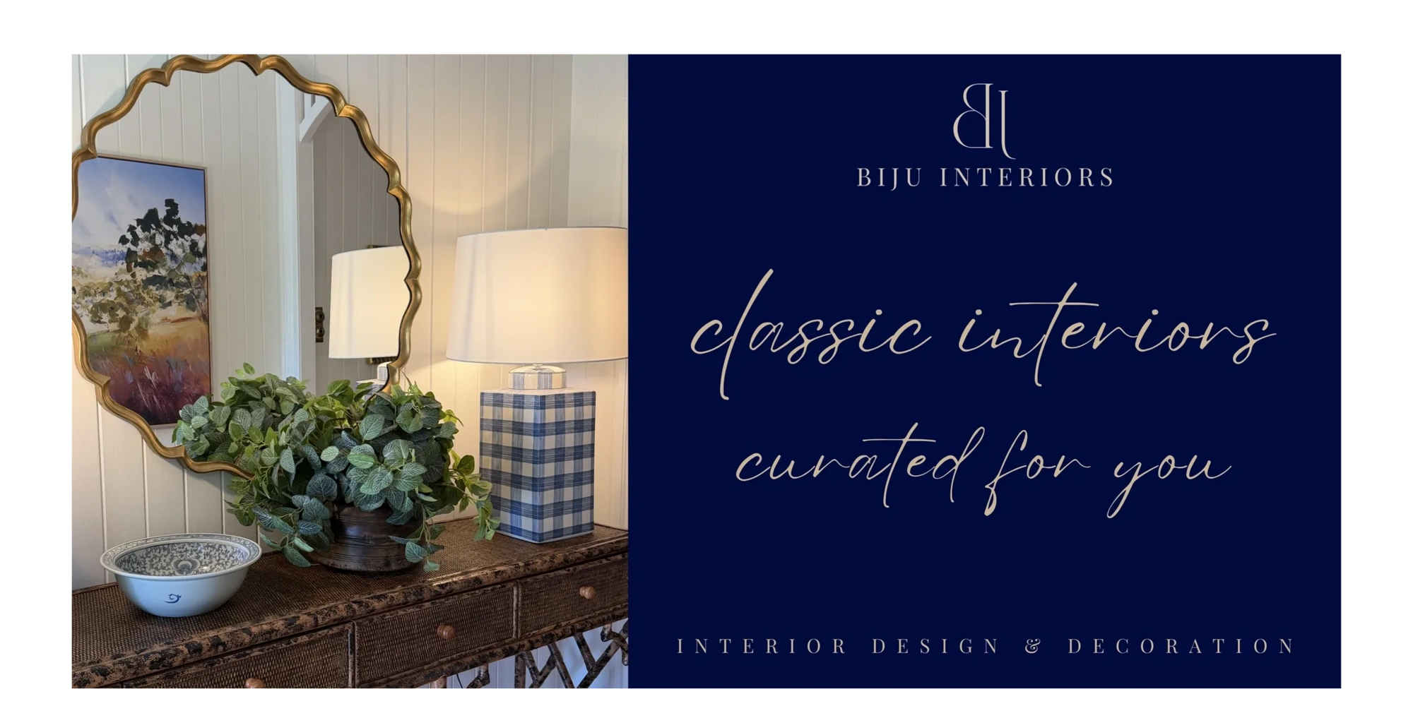 Company logo - Biju Interiors
Image of interior design room
classic interiors curated for you