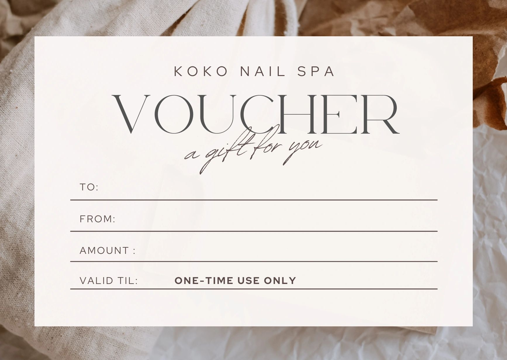 GIFT CARDS 🎁🥰 AVAILABLE NOW IN KOKO NAIL SPA CHESTERFIELD.
ALL PURCHASES AND COLLECT IN SALON ONLY