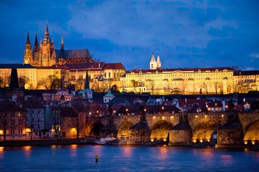 Prague Castle and the Charles Bridge