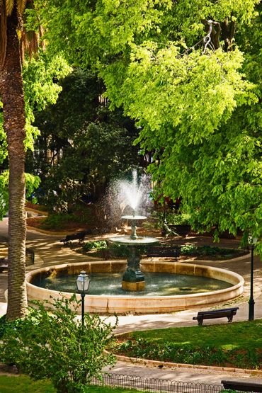 Quiet Neighborhood Fountain