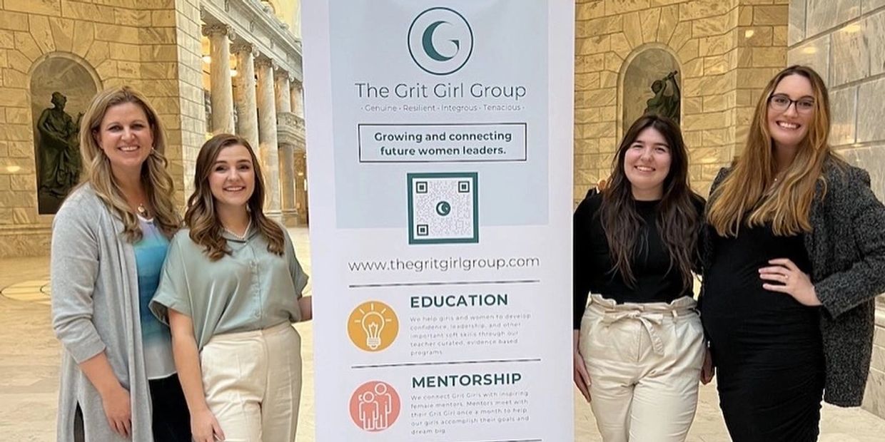 The Grit Girl Group advocating for more women in politics at the Utah State Capital!