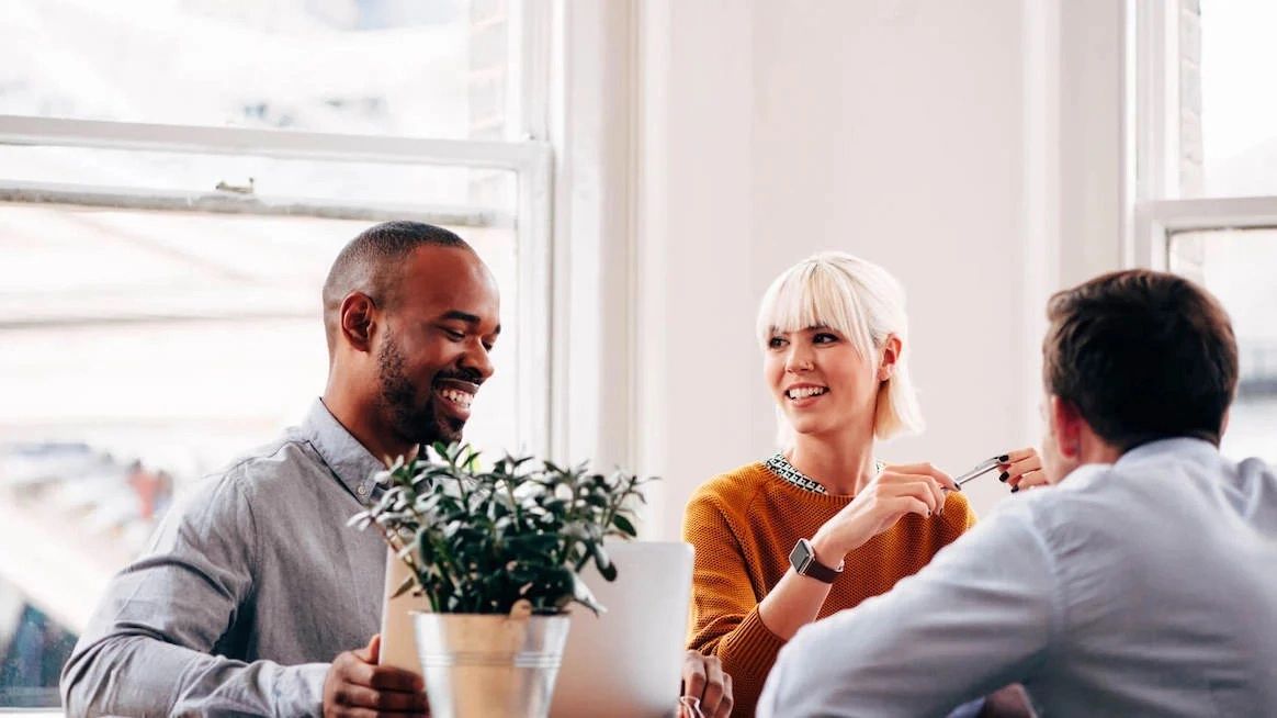 group gathering for a meeting