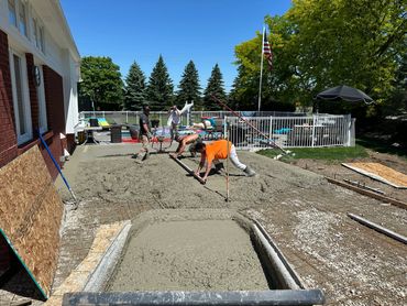 Concrete patio replacement