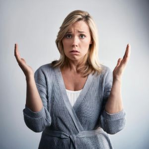 woman hopeless over new year goals