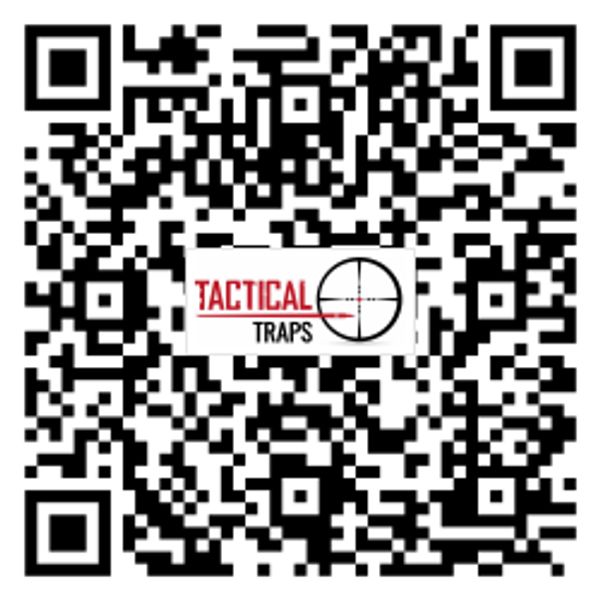 QR code with Tactical Traps logo in the center.