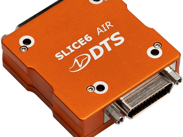 Orange Slice6 Air DTS device with metal connector and screws.