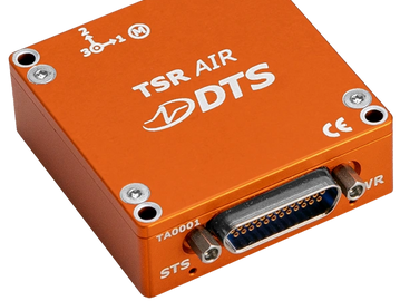 Orange TSR AIR DTS electronic device with a connector port.