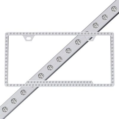 Slim Chrome Ice license plate frame