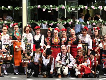 Folk Group Bulgari at Melbourne Harmony Festival, Queens Bridge 2022 Melbourne, Australia