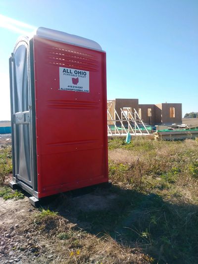 portable toilet for job site