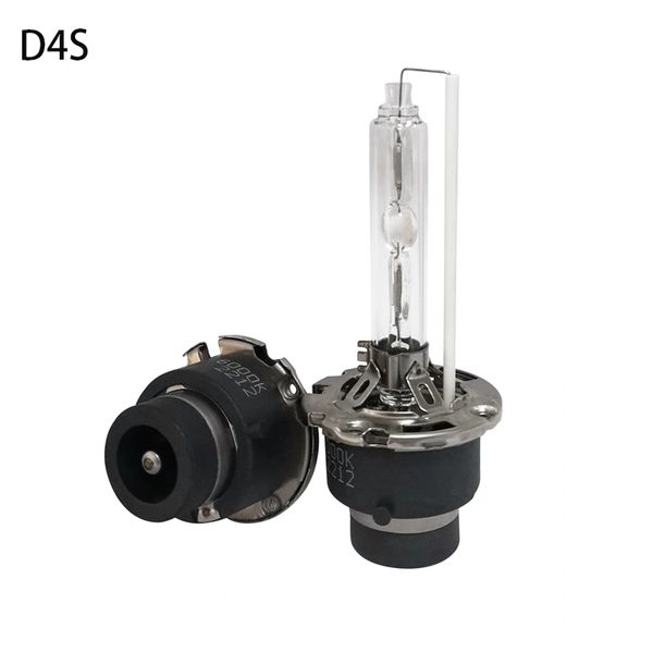 Two D4S automotive HID headlight bulbs on a white background.