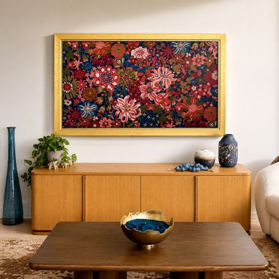 Samsung Frame TV installation in St. George with premium Deco TV Frame, gallery style mounting, conc