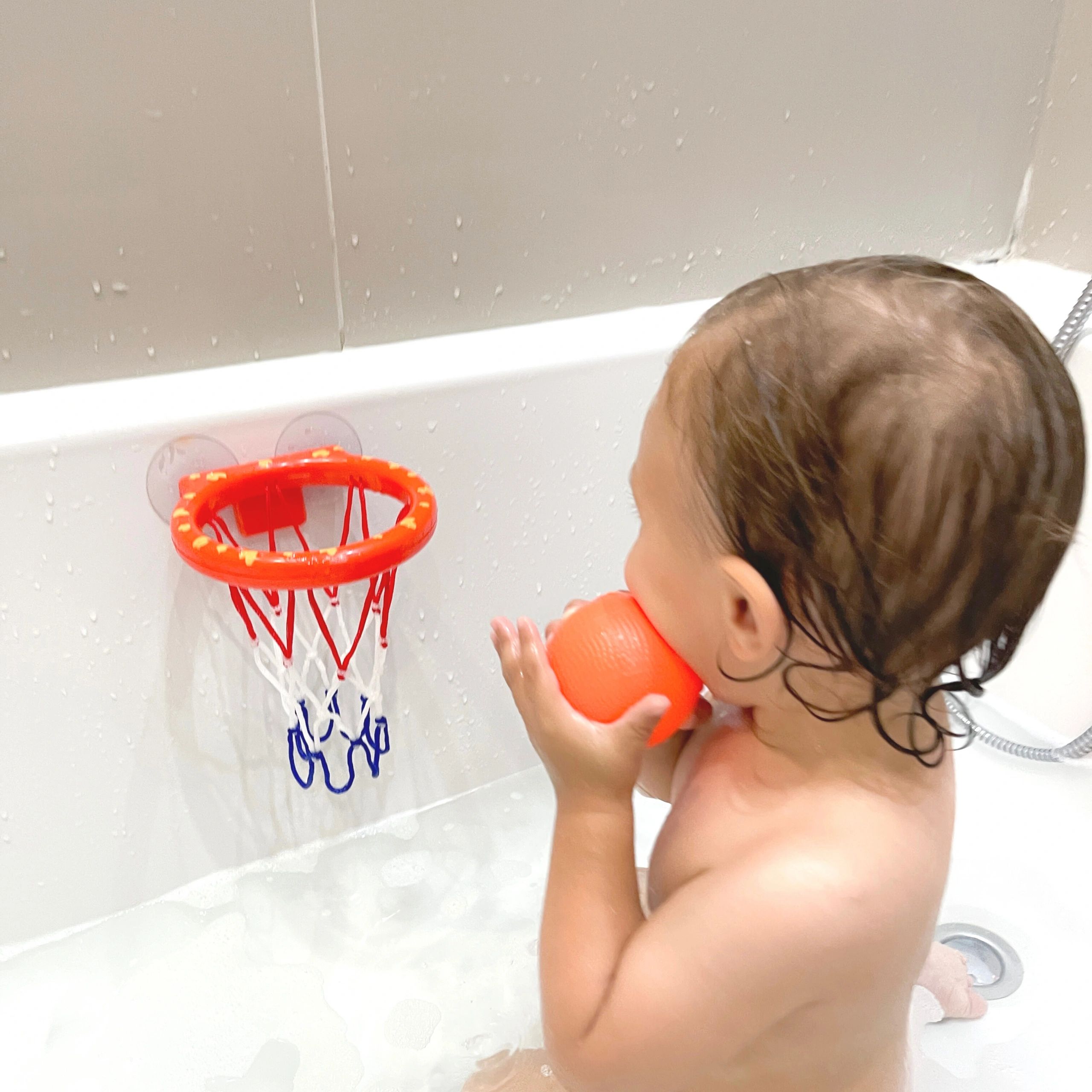 MARPPY Bath Toys, Bathtub Basketball Hoop for Toddlers Kids, Boys and Girls  with 4 Soft Balls Set & Strong Suction Cup, Bathtub Shooting Game & Fun  Toddlers Bath Toys for Boys or