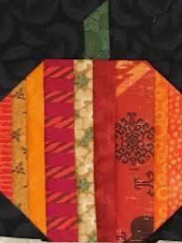 Triangle Zipper pouch and Pumpkins are on display in the shop