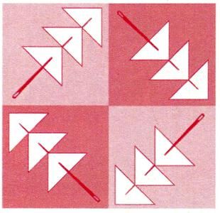 Flying Needles Quilt Guild of Niceville FL logo