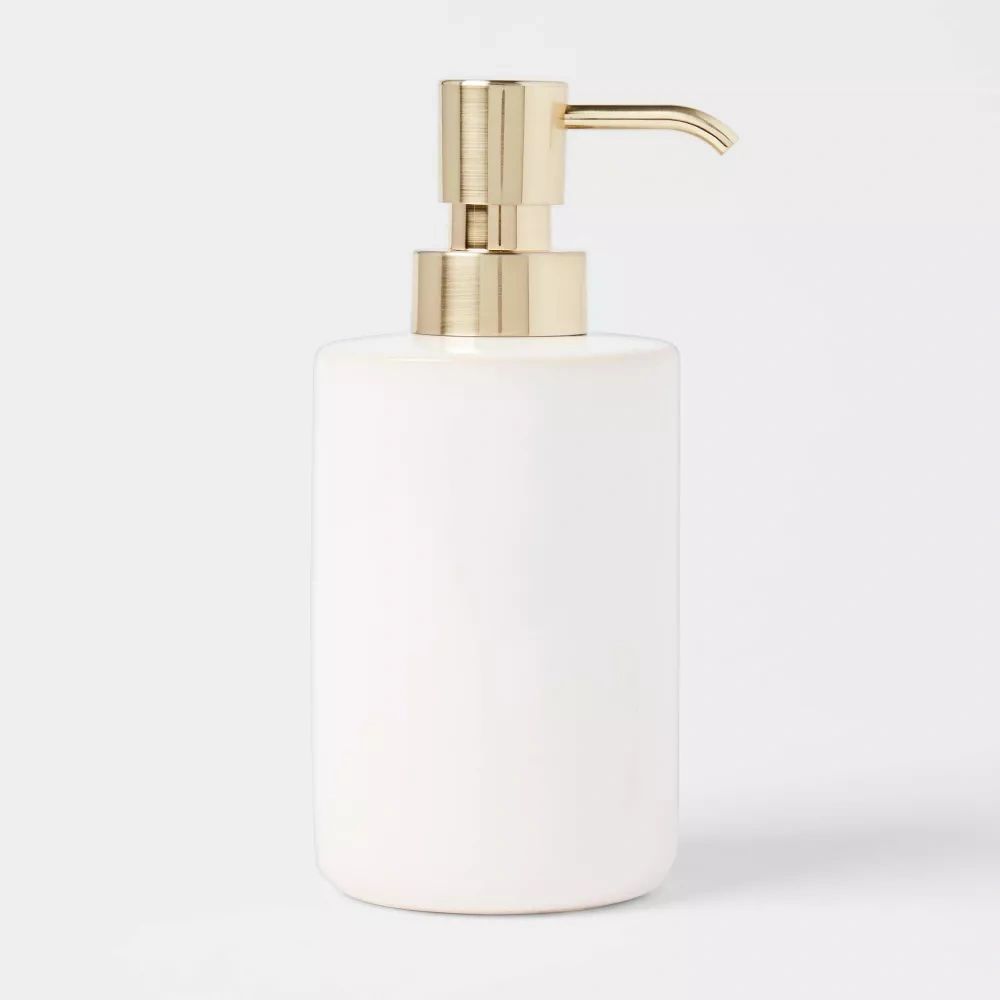Ceramic Foaming Soap Pump White Threshold