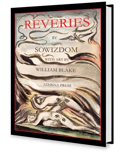 Book titled 'Reveries' by Sowizdom with art by William Blake.