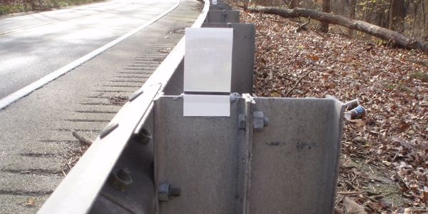 Guardrail Support Post Reflector/Delineator line consists of Non-hinged & Hinged Styles