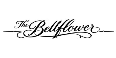 Elegant black script logo reading 'The Bellflower' with decorative lines.