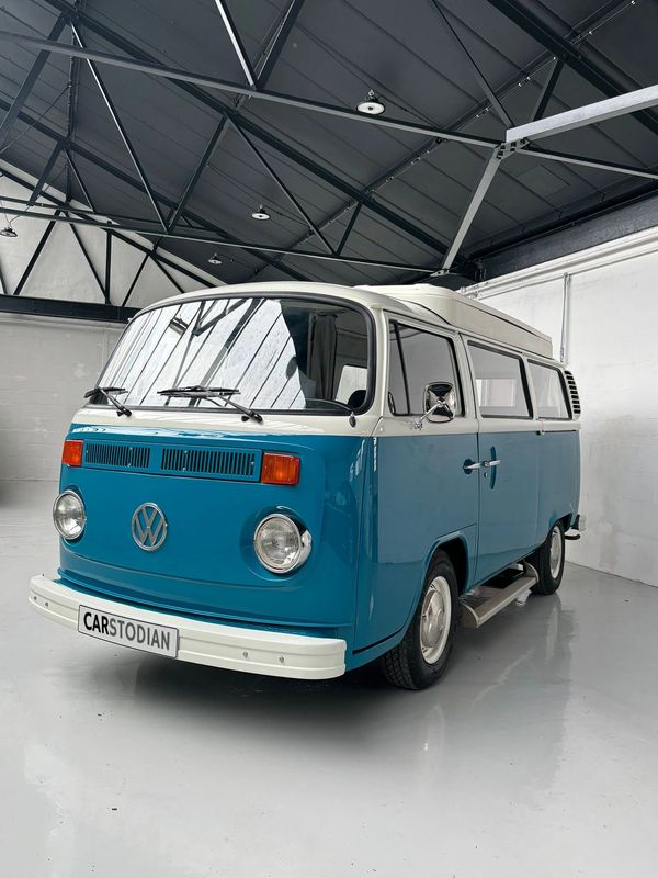 Classic VW Campervan in storage facility