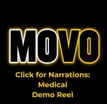 MOVO Logo and Click for Narrations- Medical Demo Reel