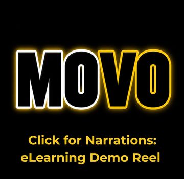 MOVO Logo with Click for Narrations- eLearning Demo Reel