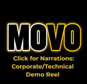 MOVO Logo with Click for Narrations: Corporate/Technical Demo Reel