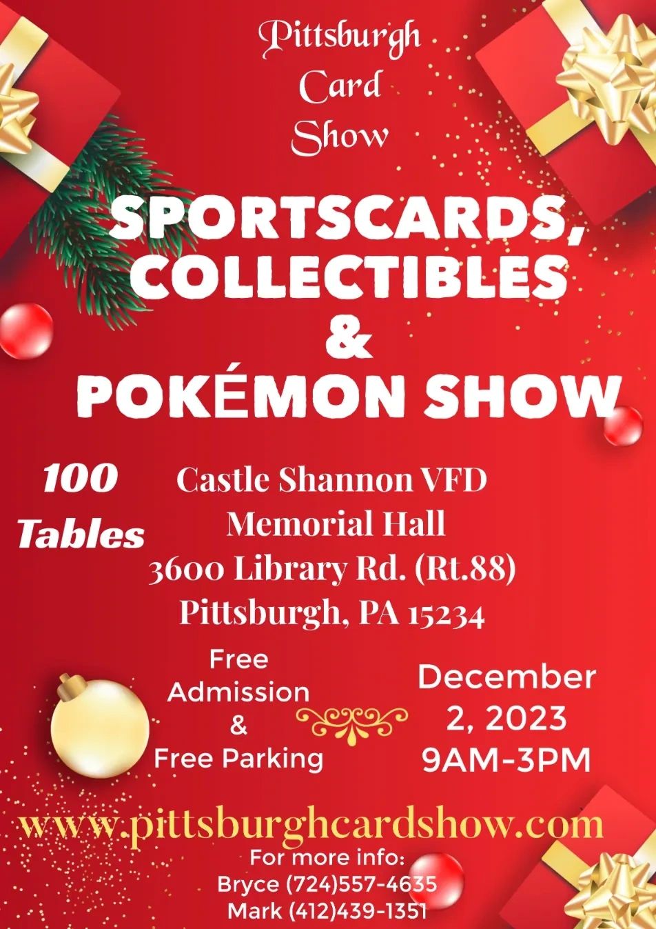 Pittsburgh Card Show - Pittsburgh Cardshow, Sportscards