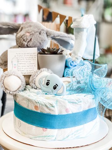 Fleuriste C Design - Cadeau Naissance, Gâteau De Couches