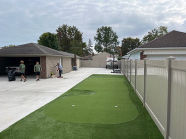Custom backyard Putting Green installation anywhere in Michigan